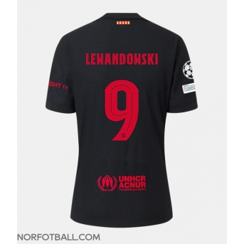 Billige Fotballdrakt Barcelona Robert Lewandowski #9 Replika Bortedrakt 2024-25 Kortermet
